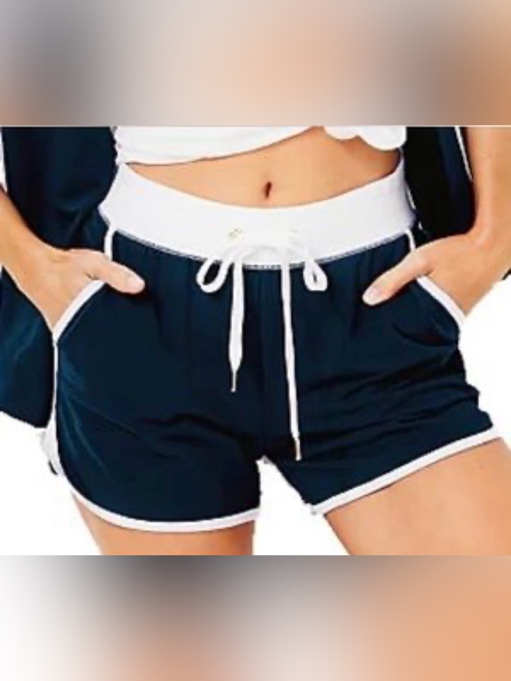 Lilly Pulitzer Trysta Knit track Shorts in Aegean Navy xs